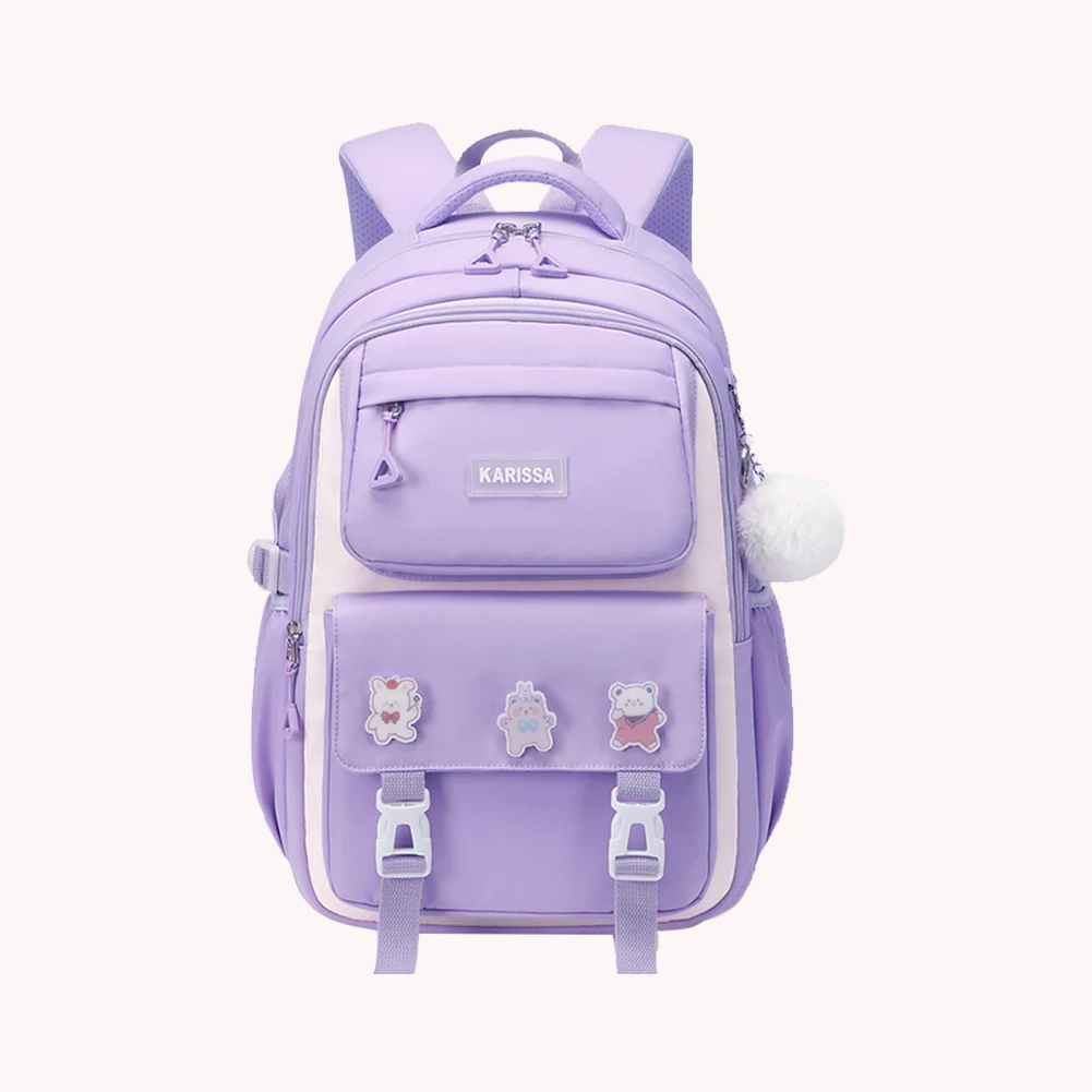 Kids Backpack Children School Bags Waterproof Primary Schoolbag Book Bag (purple) Code : 197