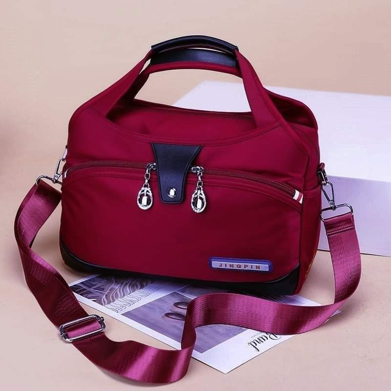 Large Capacity Waterproof Anti-theft Fashion ( maroon color) Code : 60