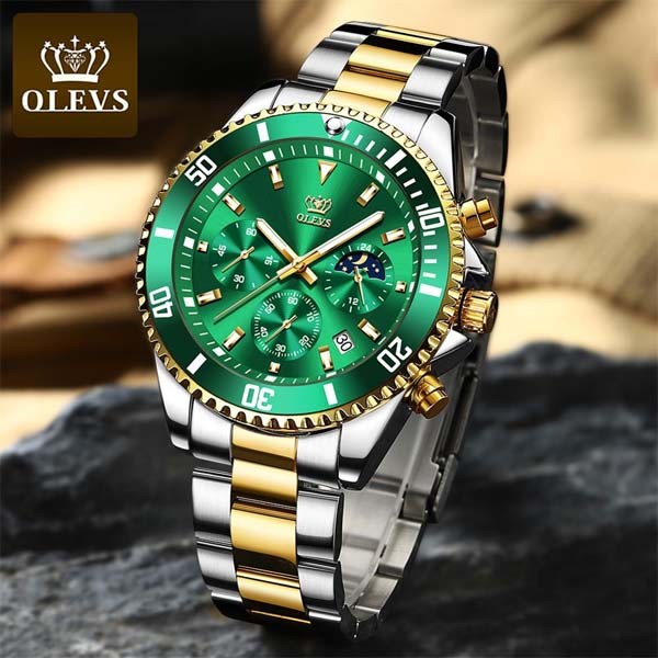 OLEVS 2870 Waterproof Stainless Steel Casual Watch