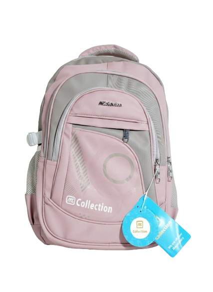 Unisex Waterproof School Backpack – Lightweight (Soft Pink) Code : 327
